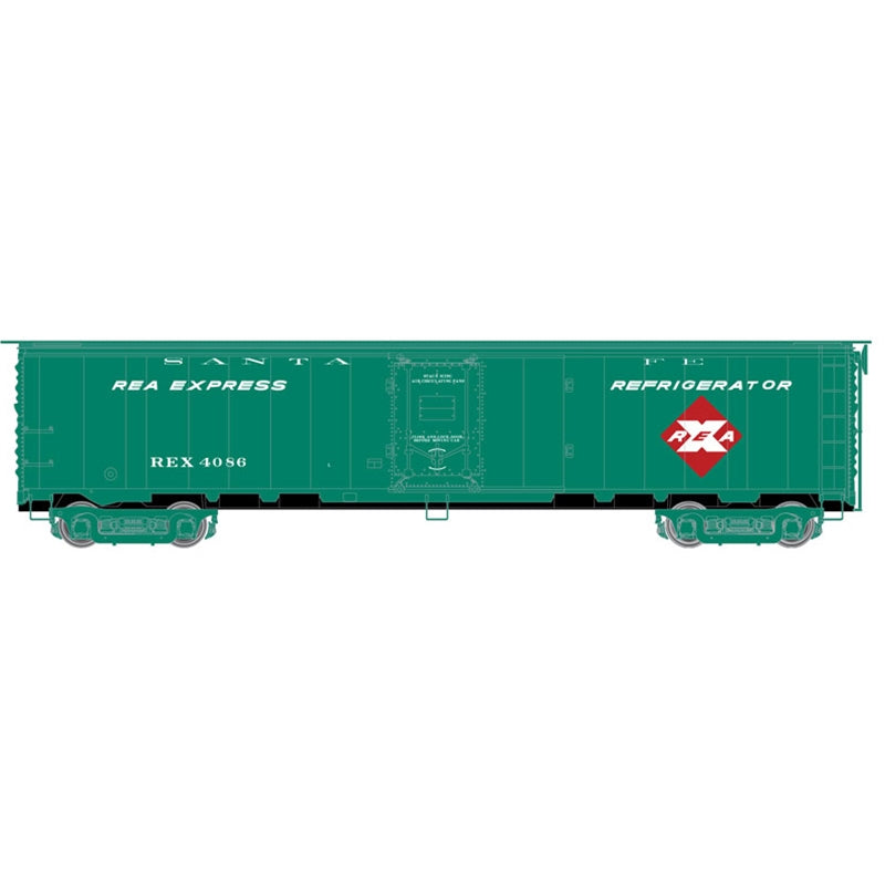 Atlas 20005361 HO Santa Fe REX Steel Express Reefer Car #4086