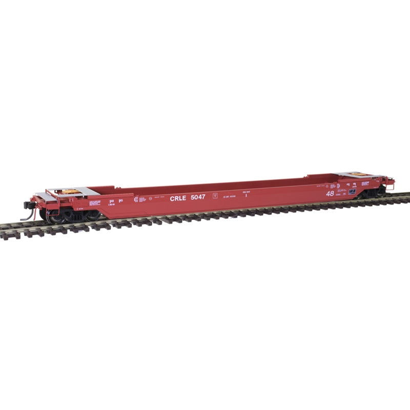 Atlas 20006002 HO Coe Rail Leasing CRLE 48' All Purpose Well Car #5047