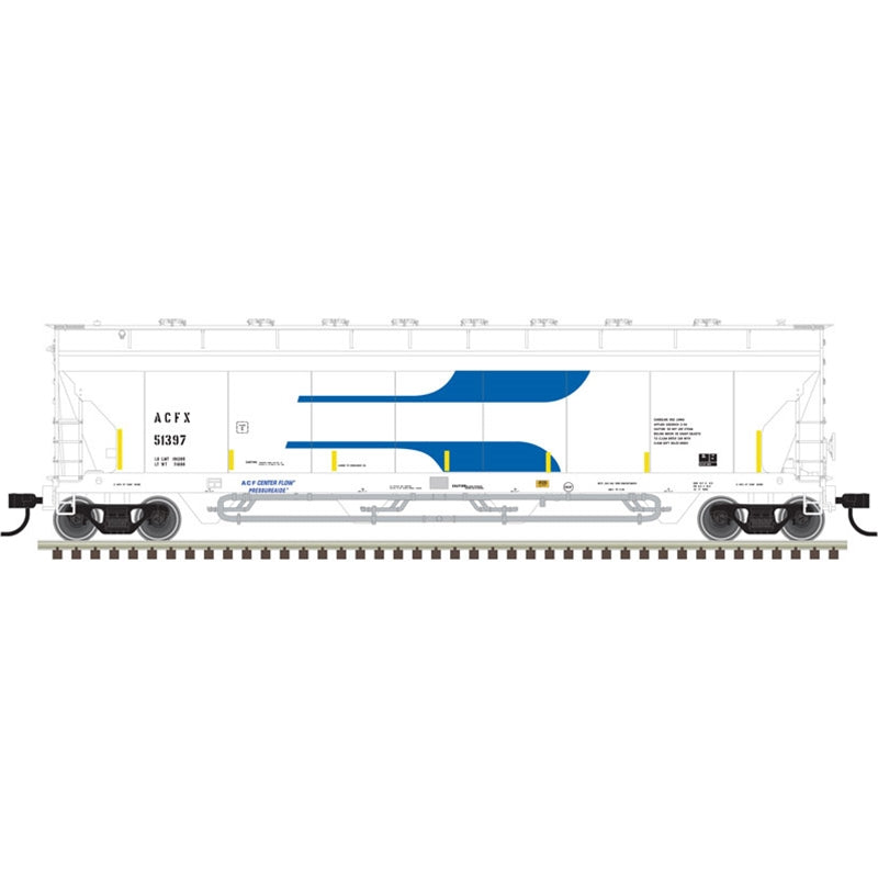 Atlas 20006284 HO ACFX Venturi Pressureaide Covered Hopper #51397