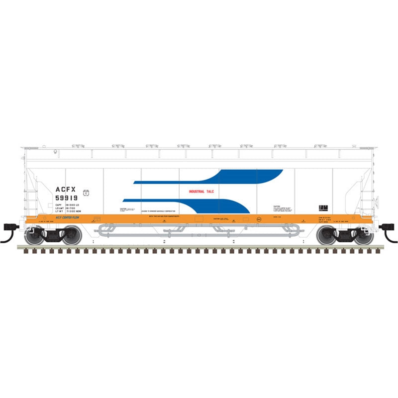 Atlas 20006287 HO ACFX Venturi Orange Sill Pressureaide Covered Hopper #59918