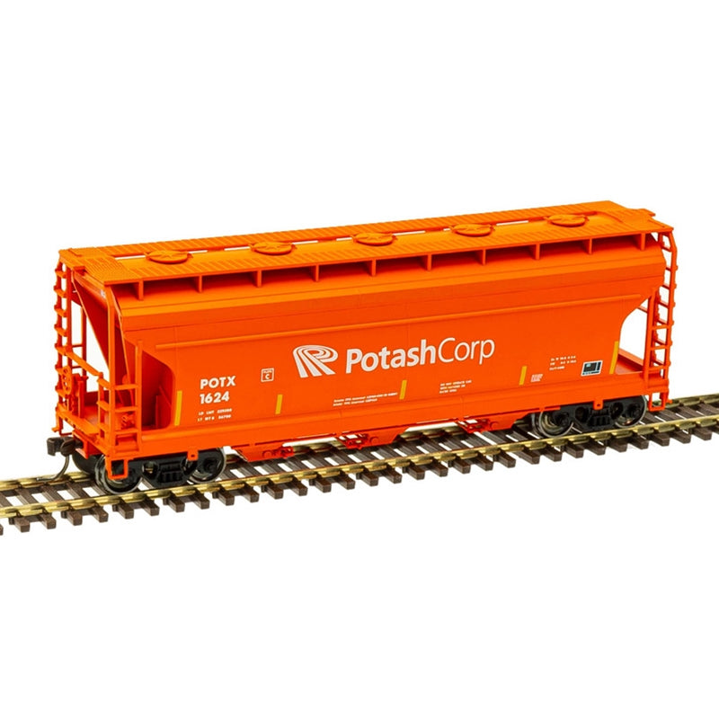 Atlas 20006512 HO Potash Corp TMAN ACF 3560 Covered Hopper #1624