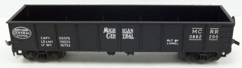 Lionel 0862-200 HO Michigan Central Gondola