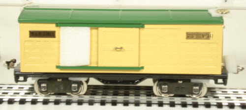 MTH 10-2059 Standard Gauge 500 Series Cream and Green Box Car NIB
