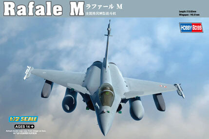 Hobby Boss Models 87247 1:72 Dassault French Rafale M Military Plane Kit