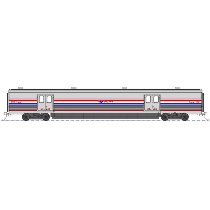 Kato 35-6211-1 HO Amtrak Viewliner II Baggage with Interior Lighting #61006