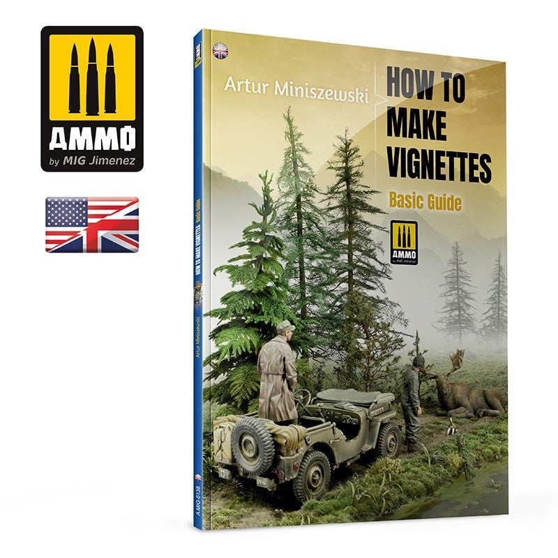 Mig Jimenez A.MIG-6138 How to Make Vignettes - Basic Guide Soft Cover Book