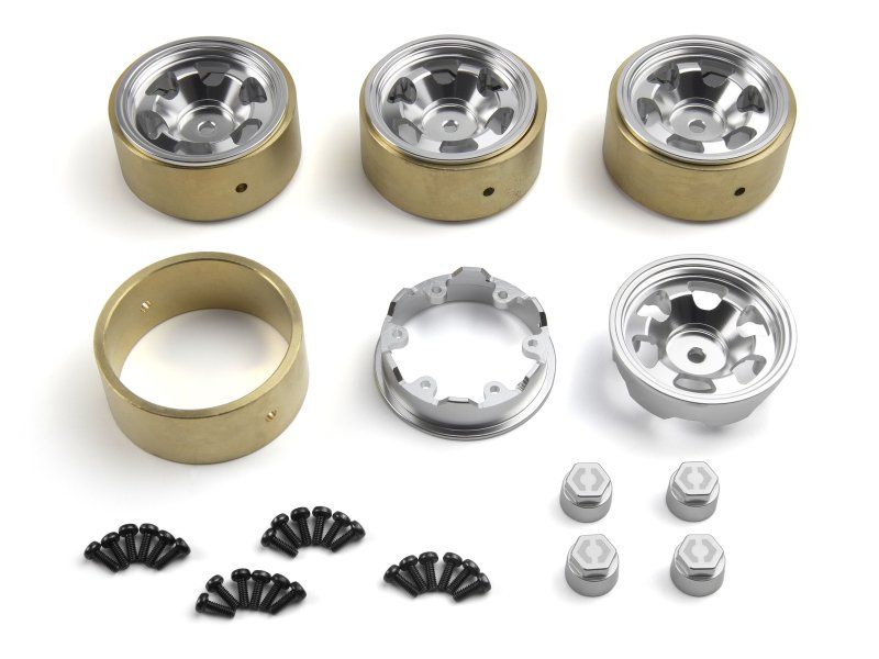 HPI Racing 161246 1.2" Silver CL-6 Aluminum Wheel (Pack of 4)
