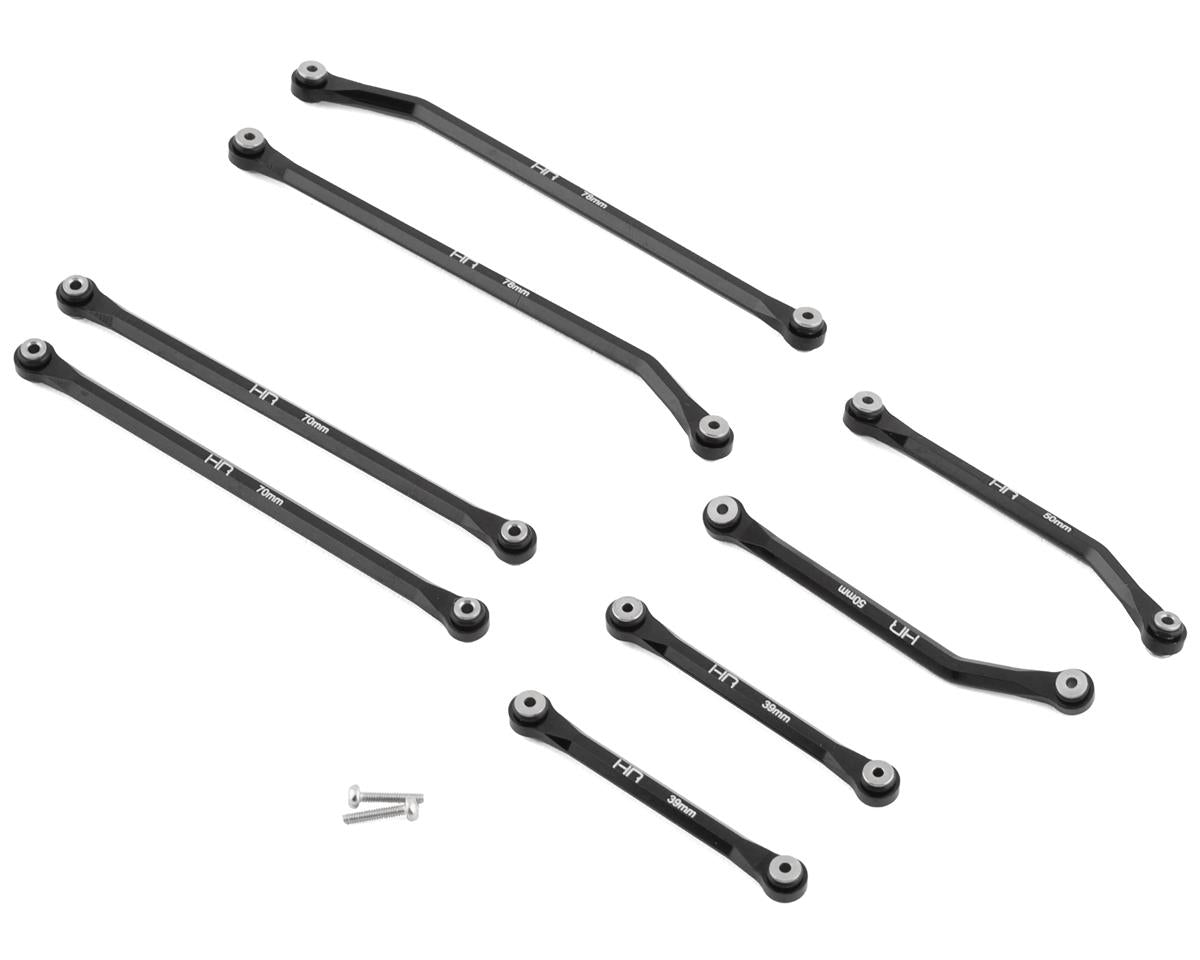 Hot Racing SXTF133HFG01 153.7mm SCX24 Aluminum High Clearance 4 Links Set