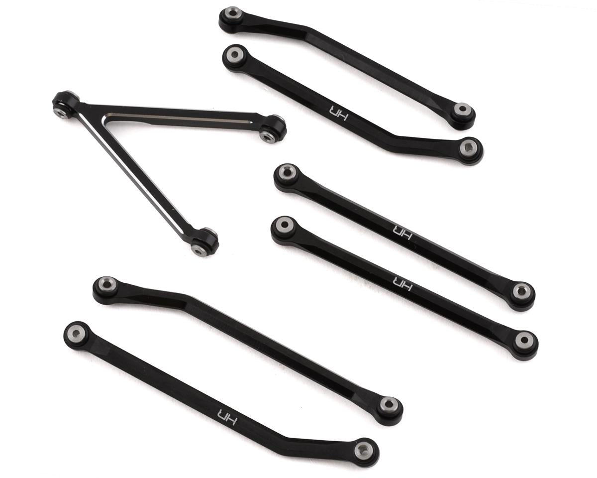 Hot Racing SXTF133HJ01 133.7mm SCX24 Aluminum High Clearance Links Set