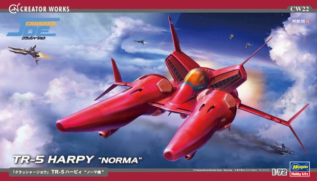 Hasegawa 64522 1:72 Crusher Joe TR-5 Harpy Norma Space Fighter Plastic Model Kit