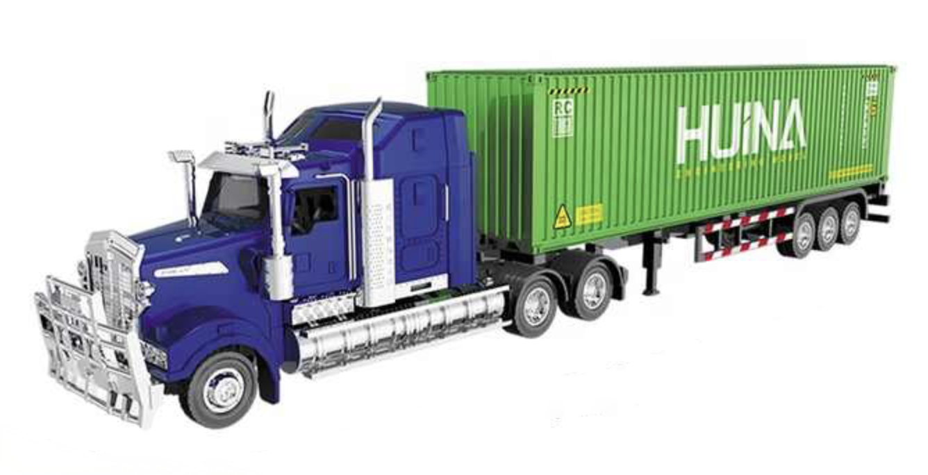 Imex 14582 1:50 Blue/Green American Truck Head Container Car Diecast Model