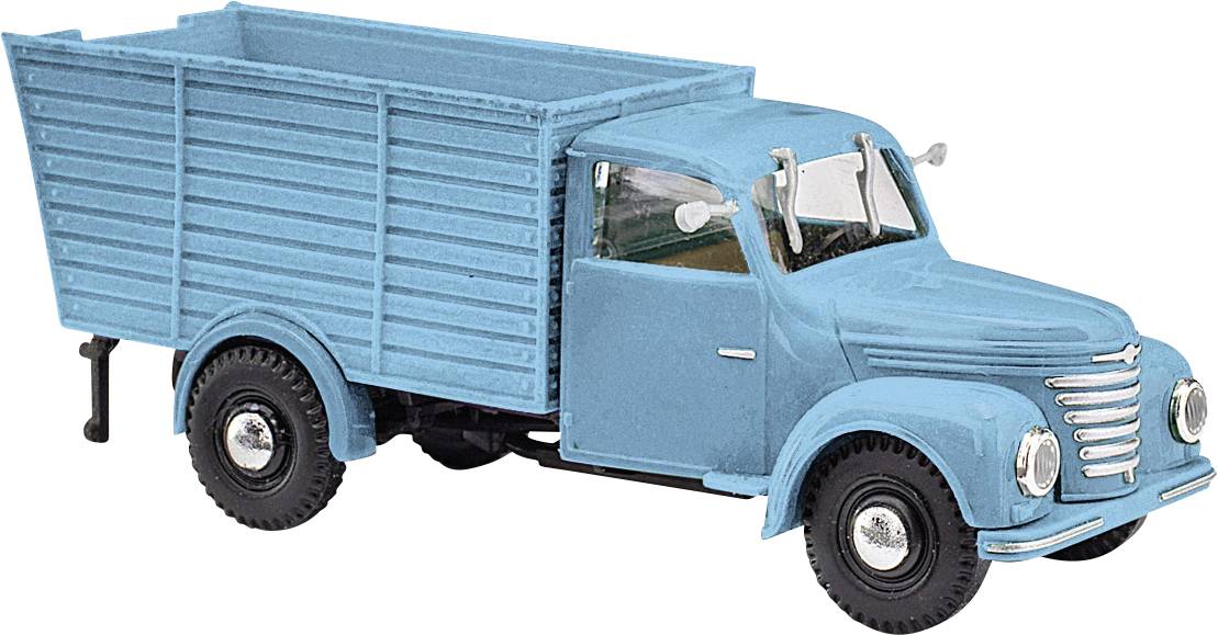 Busch 52098 HO 1954 Framo V901/2 Animal Transporter Blue Truck