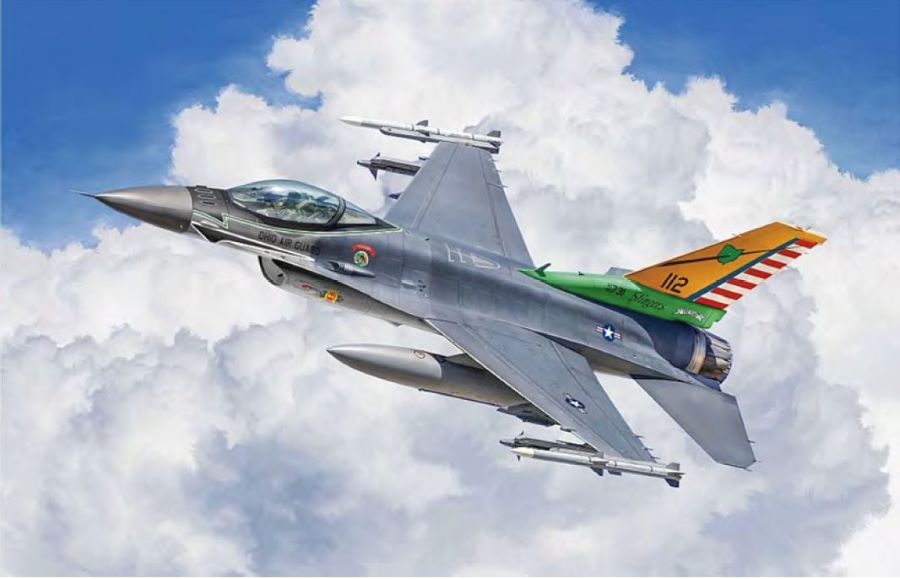 Italeri 2825 1:48 F-16C Fighting Falcon Military Aircraft Plane Model Kit