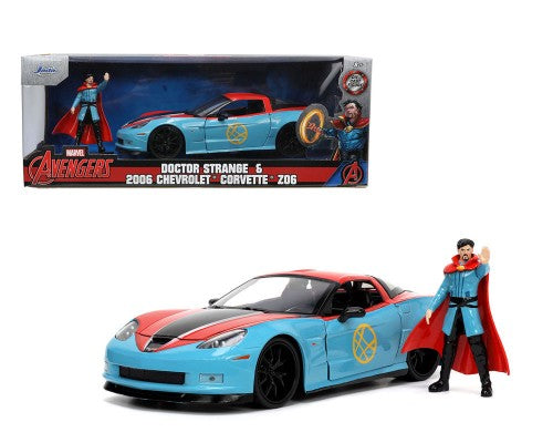 Jada Toys 32115 1:24 2006 Chevrolet Corvette Z06 with Dr. Strange Figure