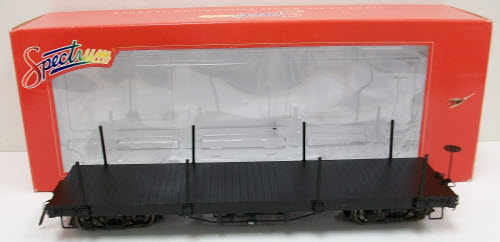 Spectrum 88399 1:20.3 Scale Unlettered Flatcar - Metal Wheels