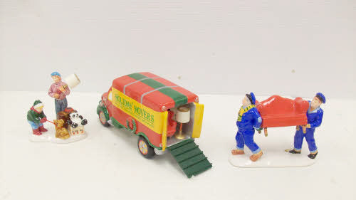 Dept 56 54892 Snow Village "Moving Day" Ceramic Accessories (Set of 3) LN/Box