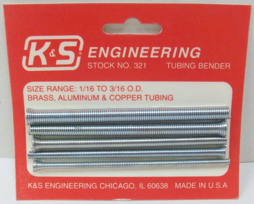 K&S 321 1/16" - 3/16" Tubing Bender Kit