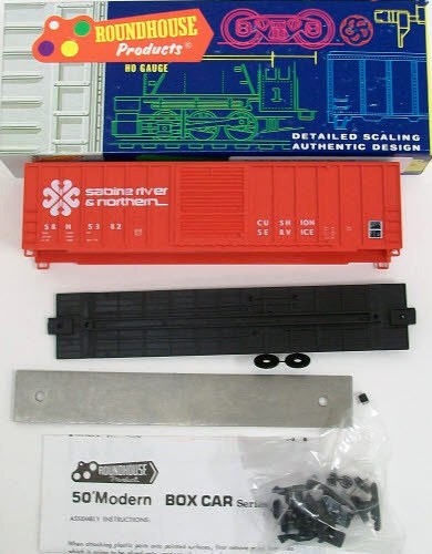 Roundhouse 1958 SabineRiver&Northern #5382 Boxcar Kit