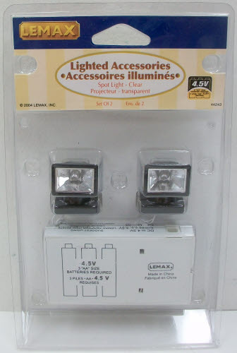 Lemax 44243 Lemax Lighted Accessories Clear Spot Light (Pack of 2)