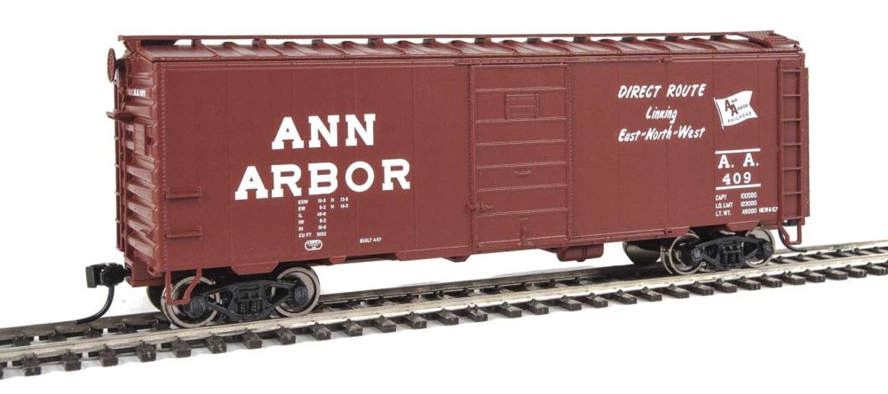 Walthers 910-1418 HO Ann Arbor 40' PS-1 Boxcar RTR #409