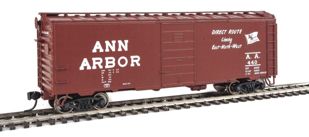 Walthers 910-1419 HO Ann Arbor 40' PS-1 Boxcar RTR #440