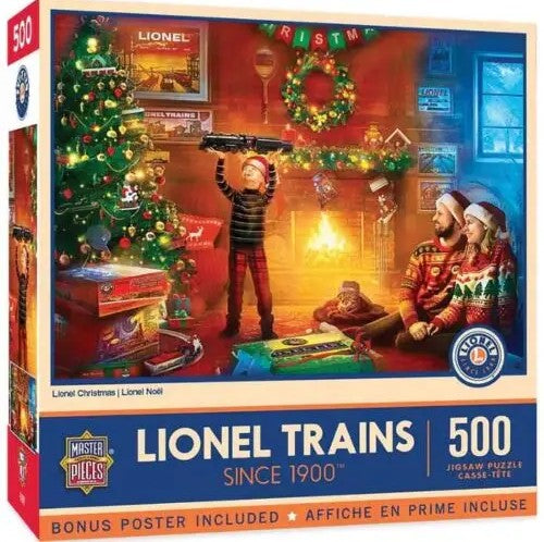 Train Enthusiast Vendors 325764 Lionel Trains Christmas Jigsaw Puzzle