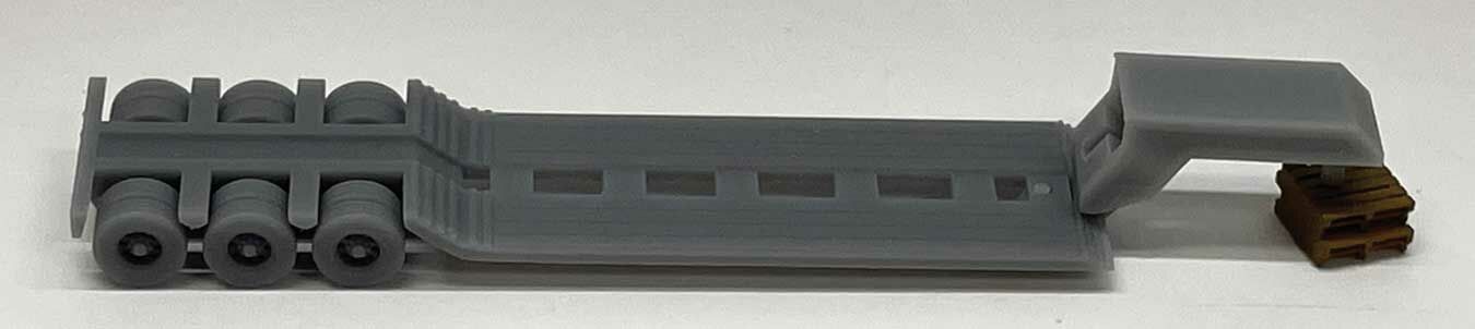 Phoenix Precision Models 30005 N Lowboy Trailer with Hitch 3D Printed