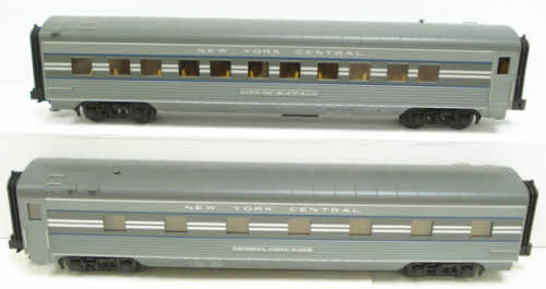 MTH 30-6783 O NYC 60' Streamlined ABS Sleeper/Diner Passenger Car Set (Set of 2) LN/Box