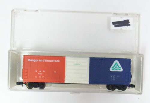 Life Like 7731 N Scale Bangor & Aroostook 50' Evans 5277 Boxcar #9125