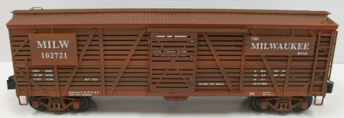 Lionel 6-52458 O Gauge Milwaukee Road Stock Car #102721 LN/Box