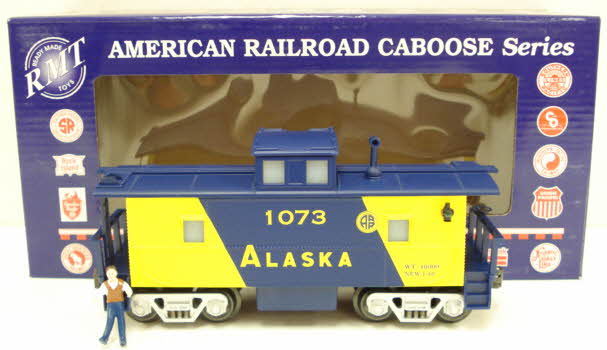 RMT CAB331 Alaska Lighted Caboose w/ Marker Lights & Figure #1073 NIB