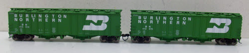 Walthers 240551 HO Scale BN 50' Airslide Covered Hopper (Pack of 2) LN/Box