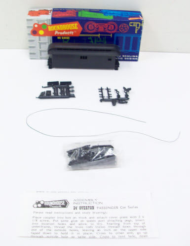 Roundhouse 3740 HO Scale Unlettered Overton Baggage Car Kit