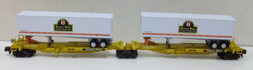 American Flyer 6-48493 S Scale Southern Pacific T.T.U.X Flatcar With Trailers LN/Box