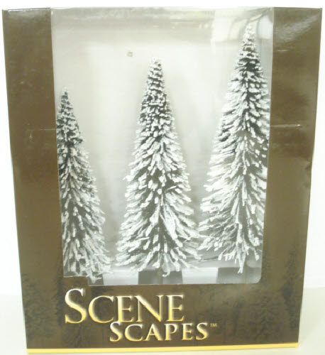 Bachmann 32202 Scene Scapes 8"-10" Pine Trees with Snow (Set of 3)