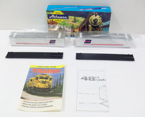 Athearn 5707 HO Burlington Northern 48 Ft Container Kit (Set of 2)