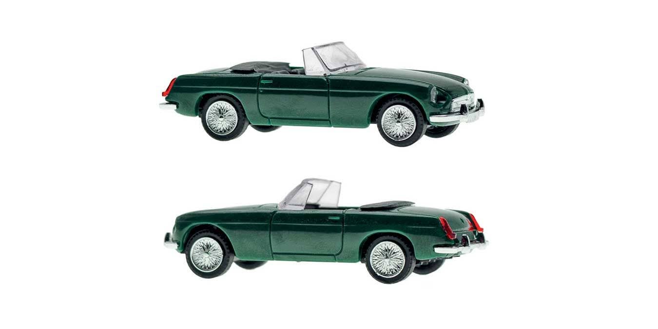 Kibri 11226 HO Green Top Down MG B Roadster Convertible Kit