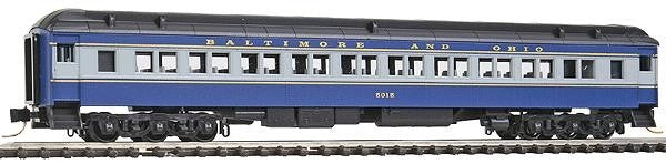 Micro-Trains 14500092 N Scale B&O 78' Heavyweight Paired Window Coach #5015