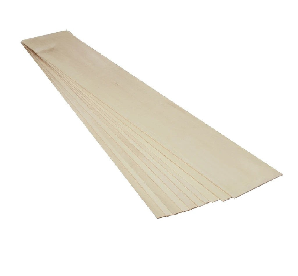 Midwest Products 5005 3/16" x 4" x 36" Basswood Sheets (Pack of 5)