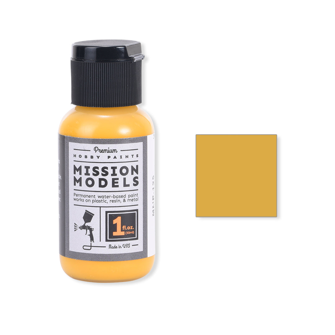 Mission Models MMP-125 New Construction Yellow Acrylic Paint - 1 oz. Bottle
