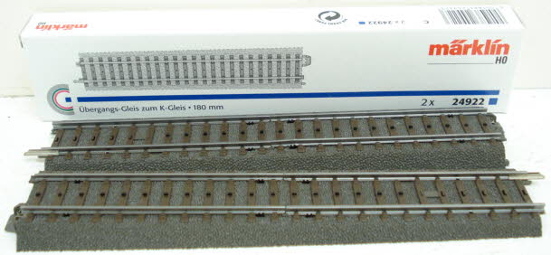 Marklin 24922 HO Transition Track To K Adapter Track (Pack of 2)