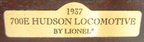 Avon 700E Hudson Locomotive w/ Wood Display