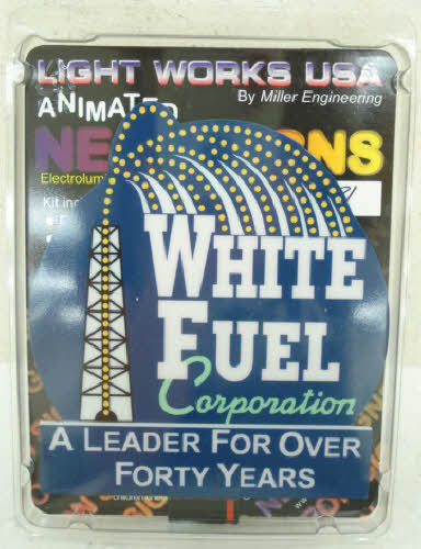 Miller Engineering 7981 HO White Fuel Animated Neon Billboards