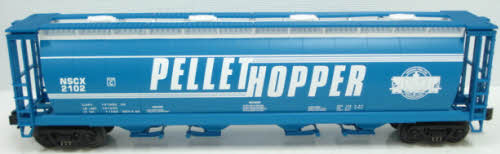 MTH 20-97473 O Gauge Pellet Blue 100 Ton Hopper Car #2002 NIB