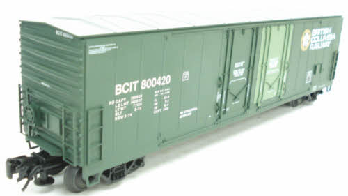 Atlas 6507-3 O Gauge British Columbia 53‘ Boxcar #800420 (3 Rail) NIB