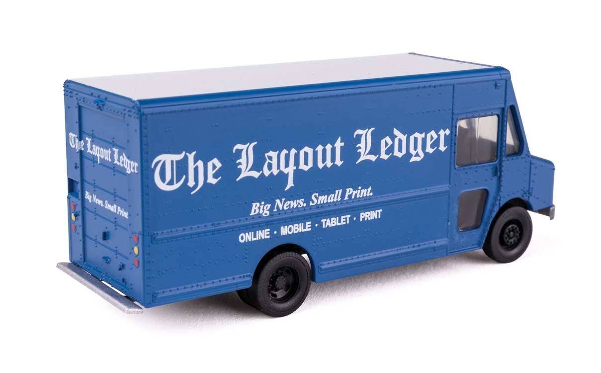 Walthers 949-12113 HO The Layout Ledger Morgan Olson Route Star Van