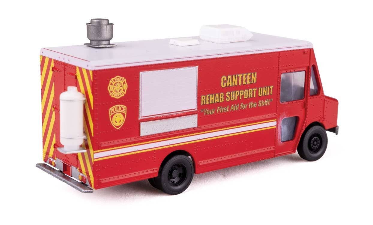 Walthers 949-12116 HO Fire Dept Canteen Morgan Olson Route Star Van