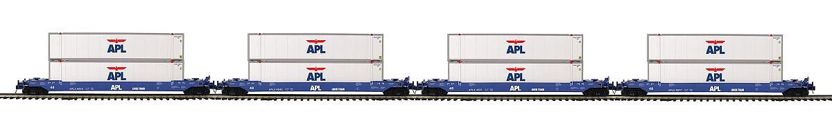 MTH 20-92436 O American President Lines Premier Husky Stack (Set of 4)