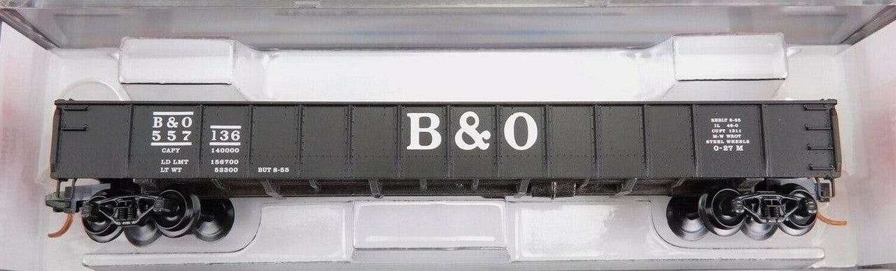 Micro-Trains 04852020 N B&O 50' Straight Side Gondola #557136 LN/Box