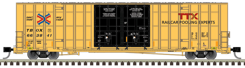 Atlas 50006936 N TTX 7550 Double Door Box Car #663952